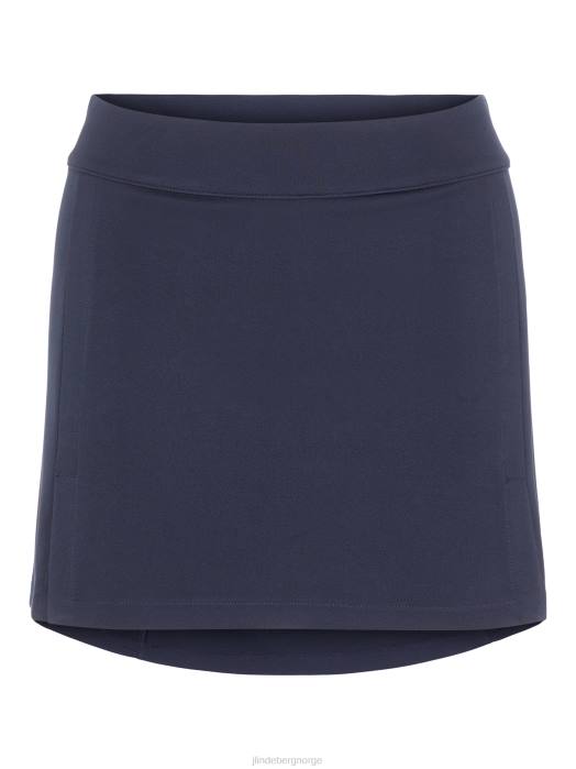 J.Lindeberg kvinner amelie golfskjørt marinen klær F8641695