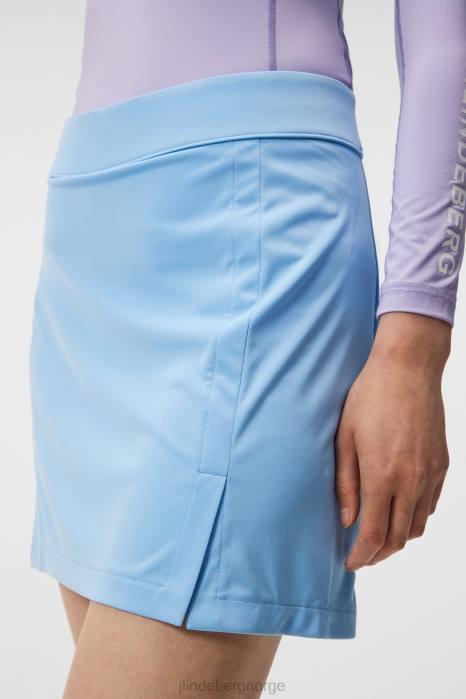 J.Lindeberg kvinner amelie mellomlangt skjørt liten gutt blå klær F8641584