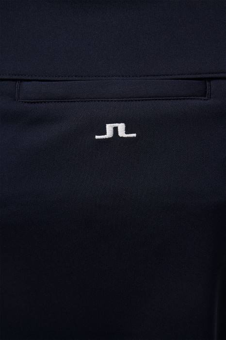 J.Lindeberg kvinner amelie mellomlangt skjørt marinen klær F8641588