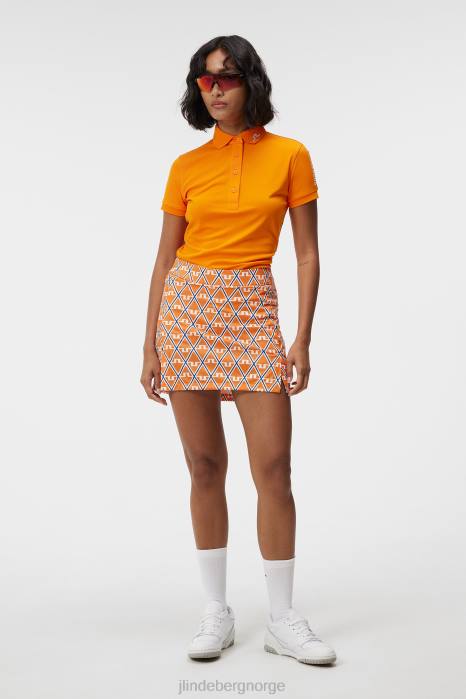 J.Lindeberg kvinner amelie mellomlangt skjørt overdådig diamant klær F8641580