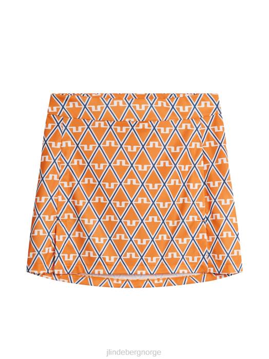 J.Lindeberg kvinner amelie mellomlangt skjørt overdådig diamant klær F8641580