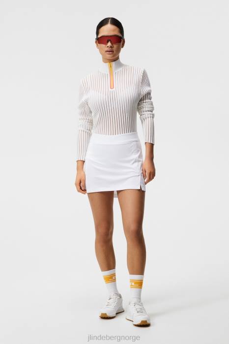 J.Lindeberg kvinner amelie skjørt hvit klær F8641659