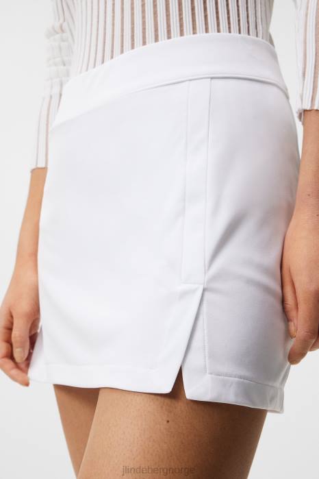 J.Lindeberg kvinner amelie skjørt hvit klær F8641659