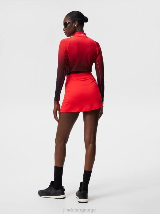 J.Lindeberg kvinner amelie skjørt ildrød klær F8641652