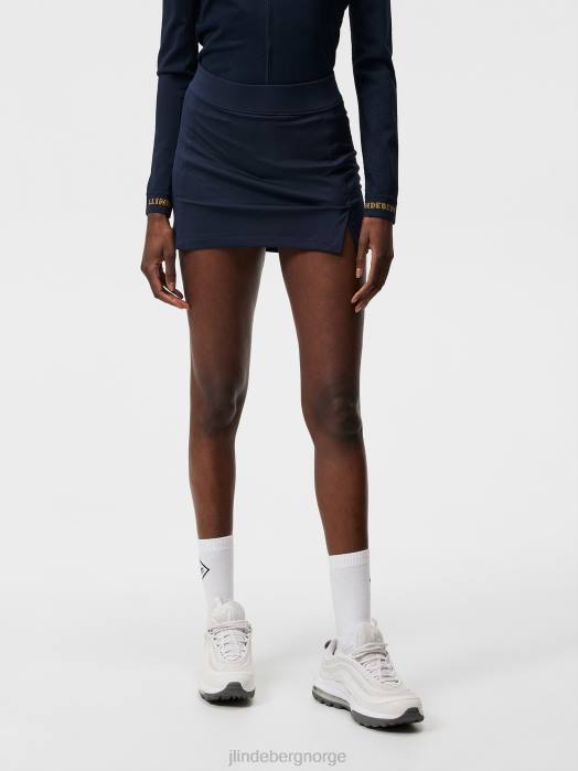 J.Lindeberg kvinner amelie skjørt marinen klær F8641653