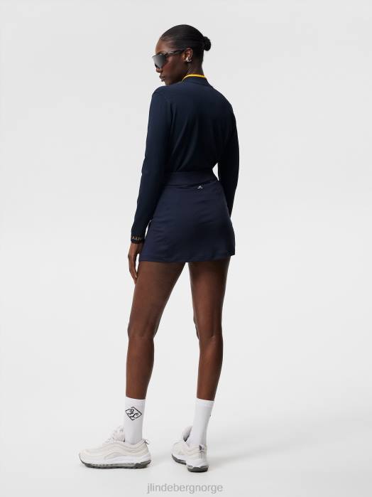 J.Lindeberg kvinner amelie skjørt marinen klær F8641653