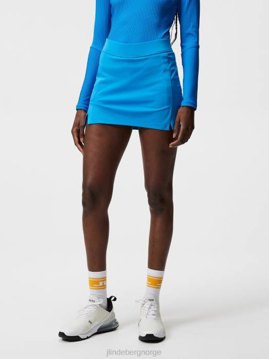 J.Lindeberg kvinner amelie skjørt strålende blå klær F8641656