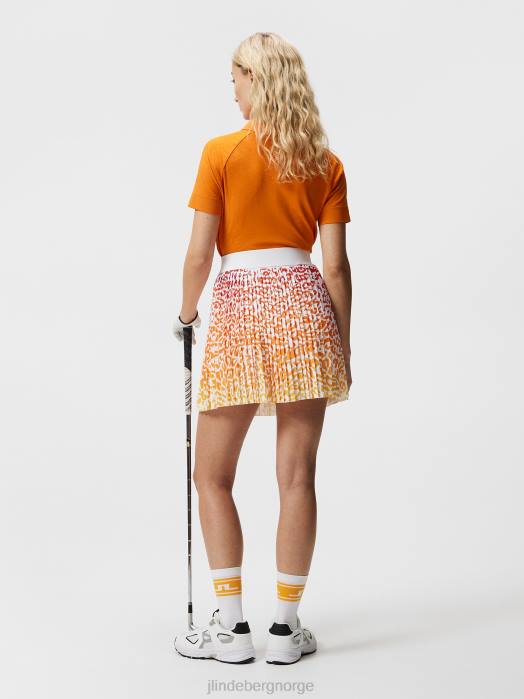 J.Lindeberg kvinner binx print skjørt leo reflekterer solnedgangen klær F8641622