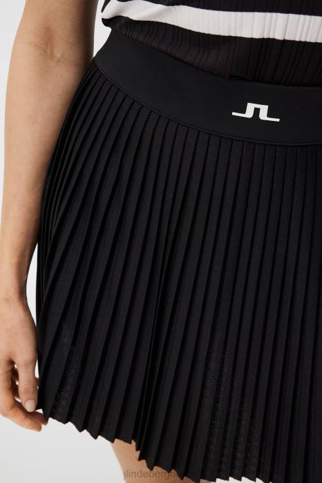 J.Lindeberg kvinner binx skjørt svart klær F8641625