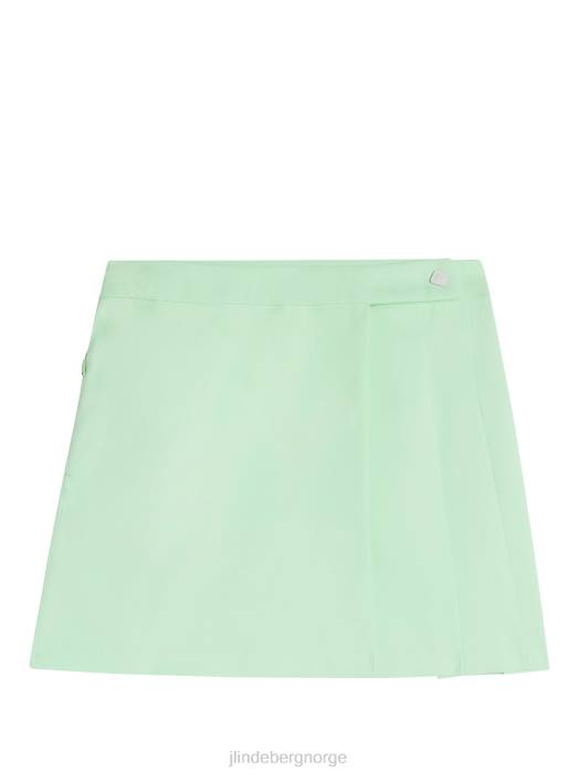 J.Lindeberg kvinner cataleya plissert skjørt patina grønn klær F8641665