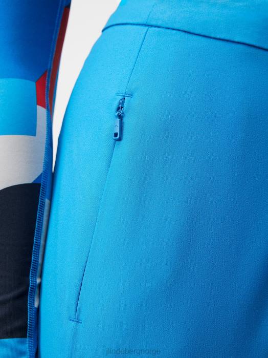 J.Lindeberg kvinner cataleya plissert skjørt strålende blå klær F8641664