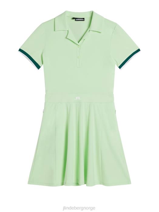 J.Lindeberg kvinner dagmar kjole patina grønn klær F8641636