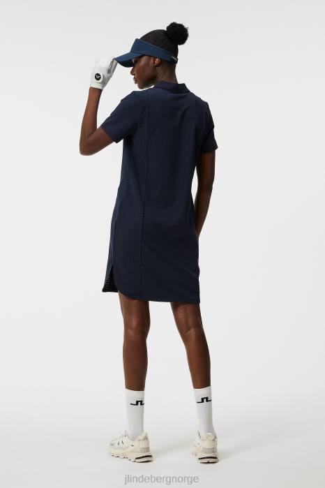 J.Lindeberg kvinner denise kjole marinen klær F8641662