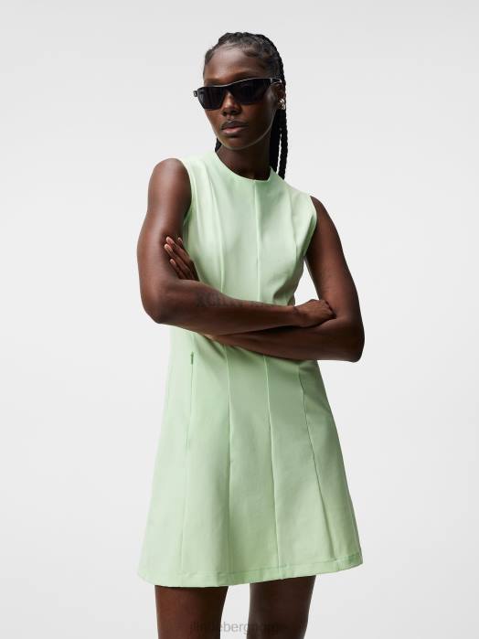 J.Lindeberg kvinner jasmin kjole patina grønn klær F8641630