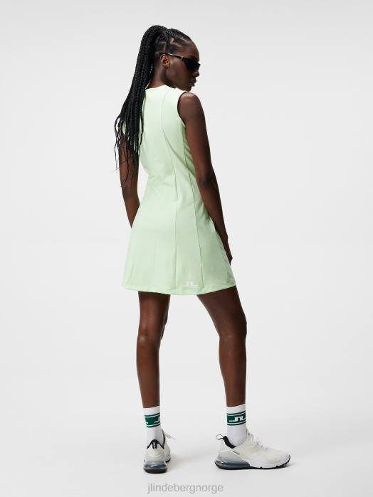 J.Lindeberg kvinner jasmin kjole patina grønn klær F8641630