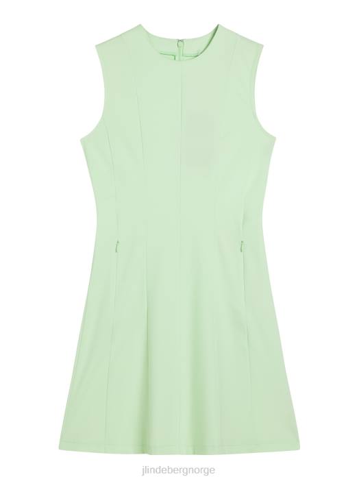 J.Lindeberg kvinner jasmin kjole patina grønn klær F8641630