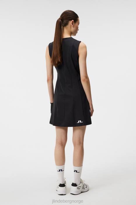 J.Lindeberg kvinner jasmin kjole svart klær F8641589