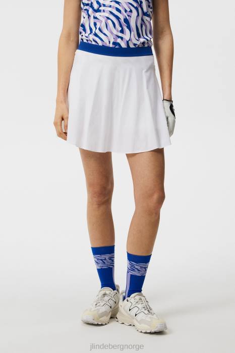 J.Lindeberg kvinner mimi skjørt hvit klær F8641603