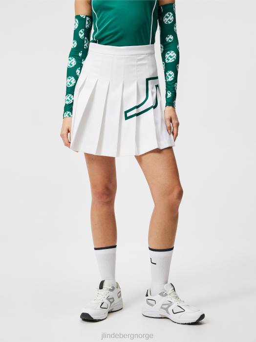 J.Lindeberg kvinner naomi skjørt hvit klær F8641672