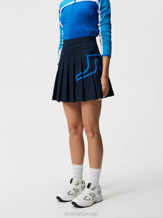 J.Lindeberg kvinner naomi skjørt marinen klær F8641671