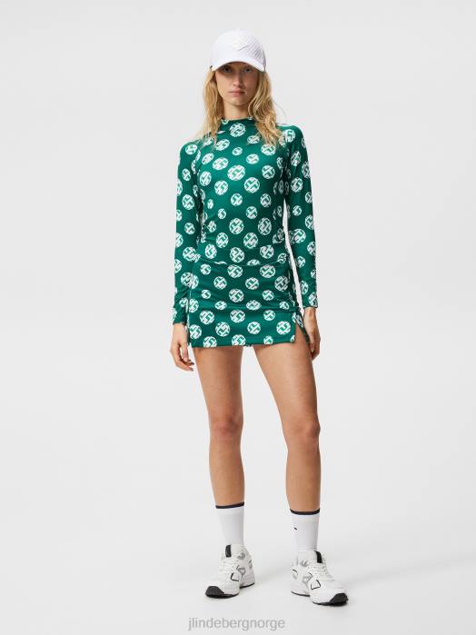 J.Lindeberg kvinner skjørt med amelietrykk regnskog sfære prikk klær F8641650