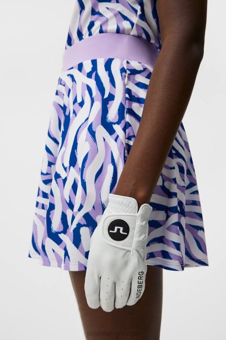 J.Lindeberg kvinner skjørt med joline-trykk lilla malt sebra klær F8641597