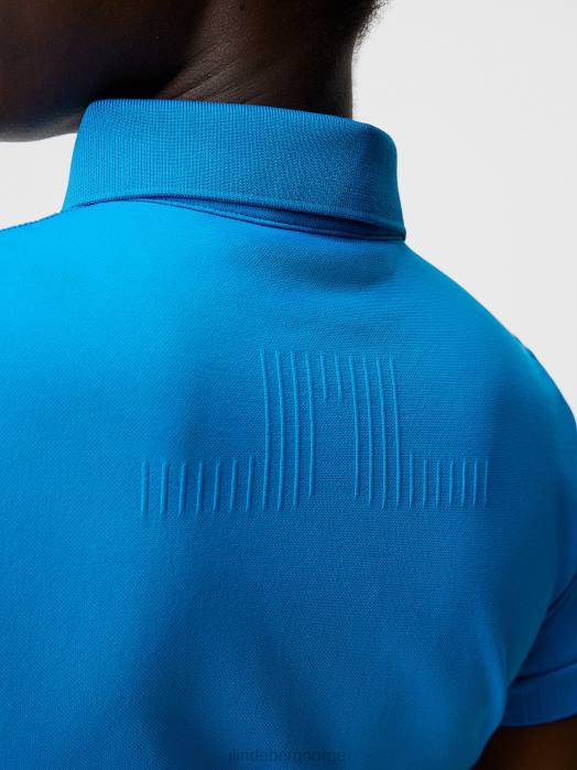 J.Lindeberg kvinner barbara polo strålende blå klær F8641503