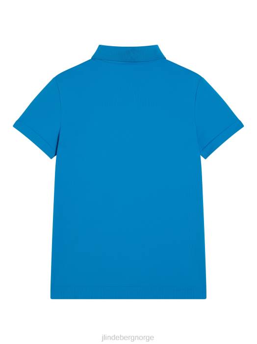 J.Lindeberg kvinner barbara polo strålende blå klær F8641503