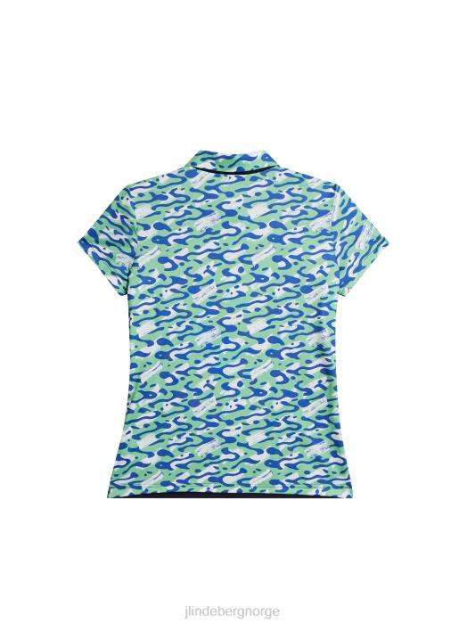 J.Lindeberg kvinner cara polo caldera jade krem klær F8641367