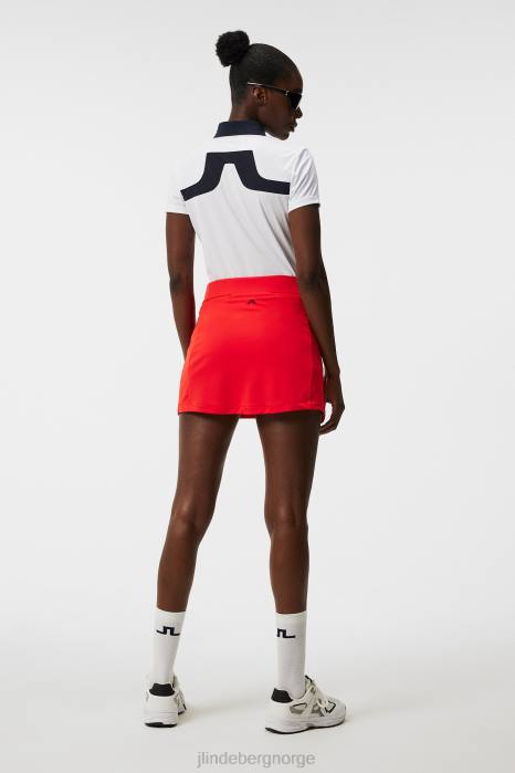 J.Lindeberg kvinner cassie polo hvit klær F8641452