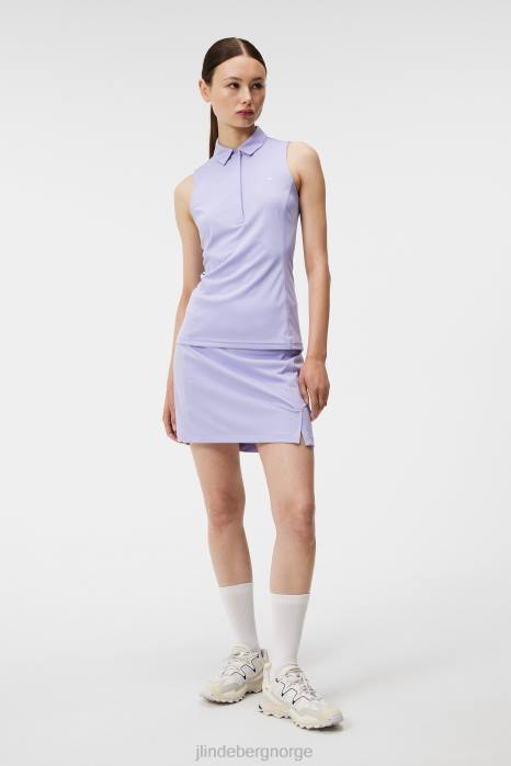 J.Lindeberg kvinner dena polo søt lavendel klær F8641355