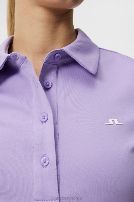 J.Lindeberg kvinner hailey polo sand verbena klær F8641383