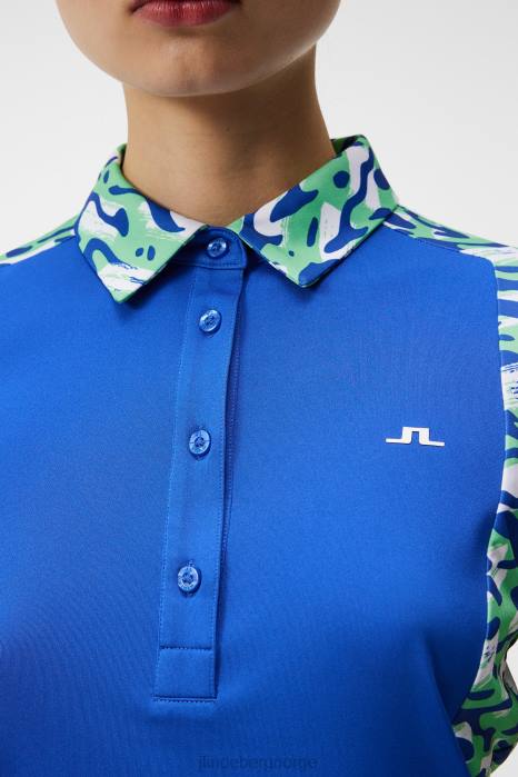 J.Lindeberg kvinner kristine polo caldera jade krem klær F8641332