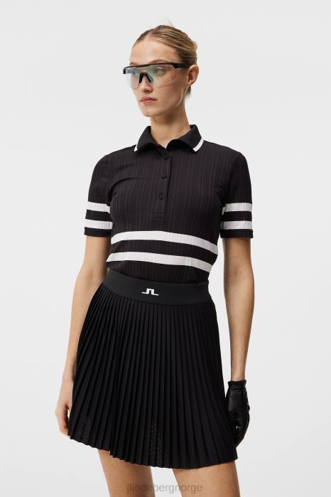 J.Lindeberg kvinner moira polo svart klær F8641519