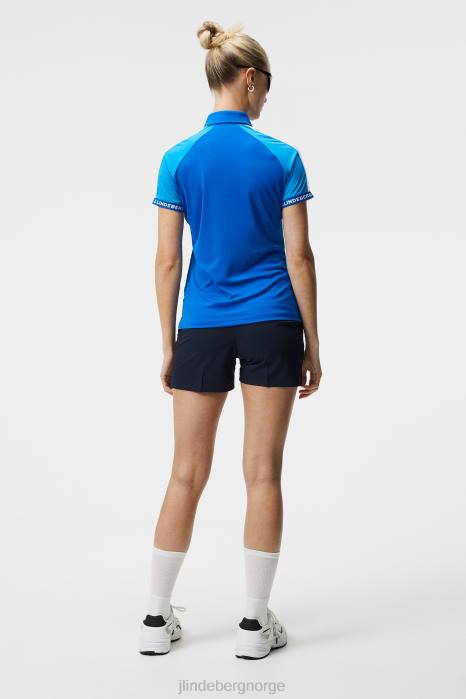 J.Lindeberg kvinner perinne polo lapis blå klær F8641473