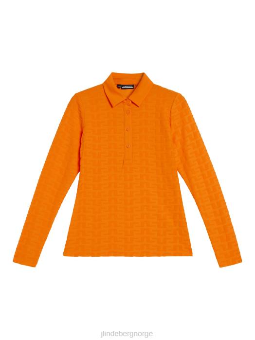 J.Lindeberg kvinner rosmarin polo overflod melange klær F8641347