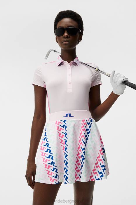 J.Lindeberg kvinner tilda polo kirsebærblomst klær F8641387