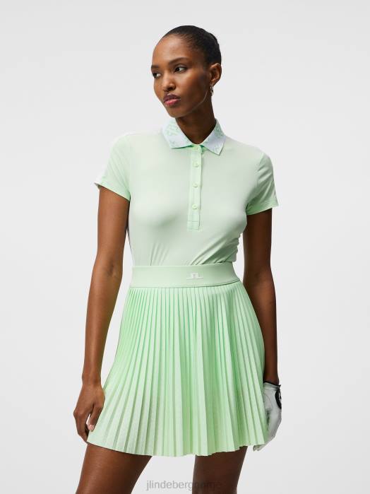 J.Lindeberg kvinner tilly polo patina grønn klær F8641432
