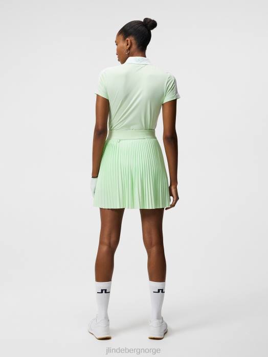 J.Lindeberg kvinner tilly polo patina grønn klær F8641432