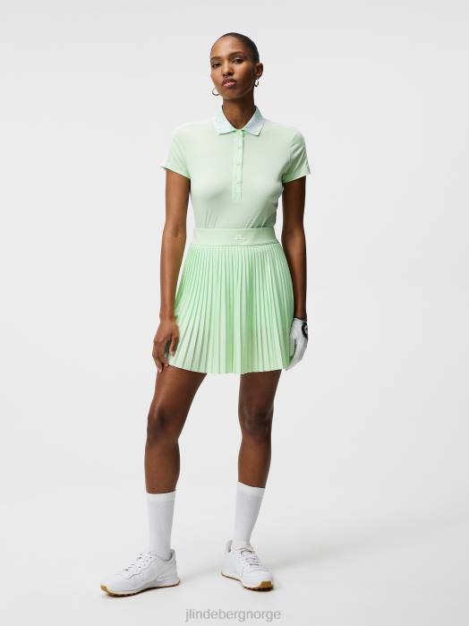 J.Lindeberg kvinner tilly polo patina grønn klær F8641432