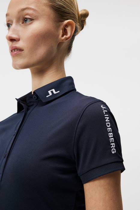 J.Lindeberg kvinner tour tech golfpolo marinen klær F8641551