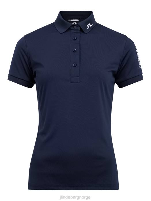 J.Lindeberg kvinner tour tech golfpolo marinen klær F8641551