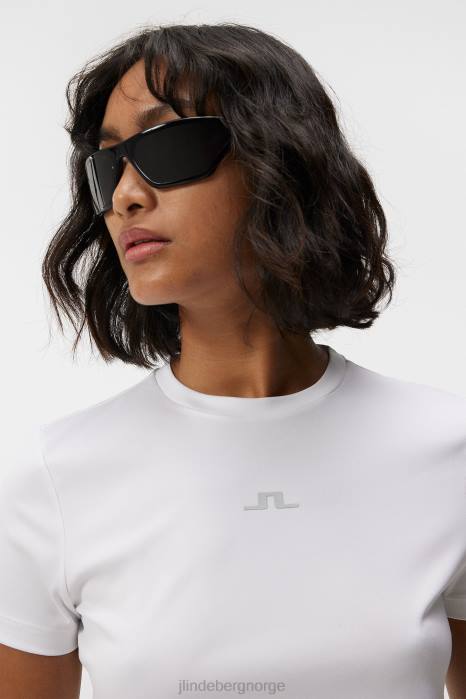 J.Lindeberg kvinner ada t-skjorte hvit klær F8641327