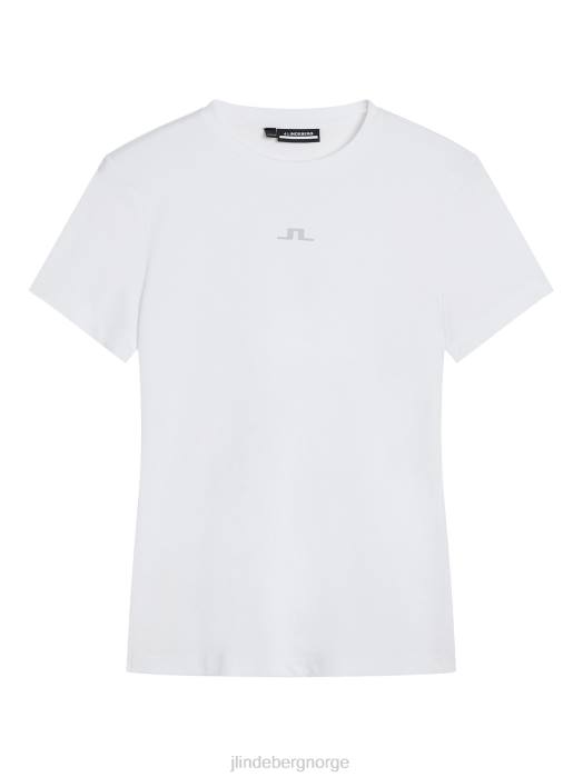 J.Lindeberg kvinner ada t-skjorte hvit klær F8641327