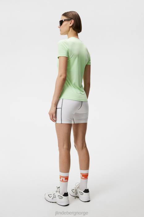 J.Lindeberg kvinner ada t-skjorte patina grønn klær F8641410