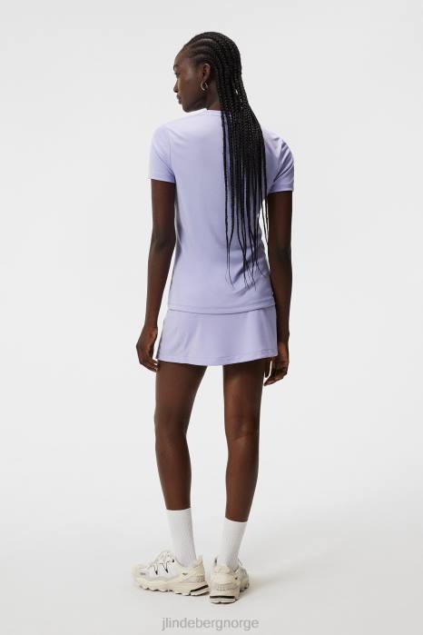 J.Lindeberg kvinner ada t-skjorte søt lavendel klær F8641329