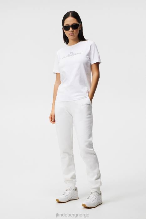 J.Lindeberg kvinner alfa t-skjorte hvit klær F8641413