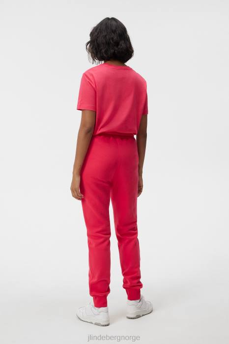 J.Lindeberg kvinner alfa t-skjorte rosenrød klær F8641322