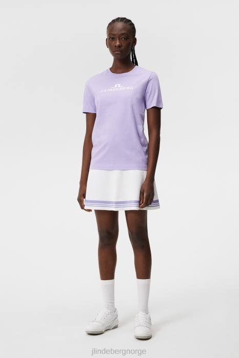 J.Lindeberg kvinner alfa t-skjorte søt lavendel klær F8641321