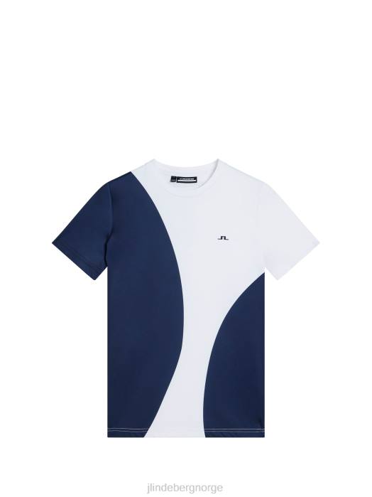 J.Lindeberg kvinner store flekker tee marinen klær F8641427